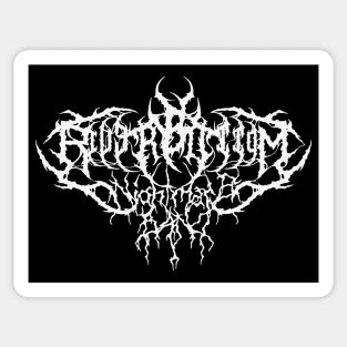 The Riverbottom Black Metal Band Sticker